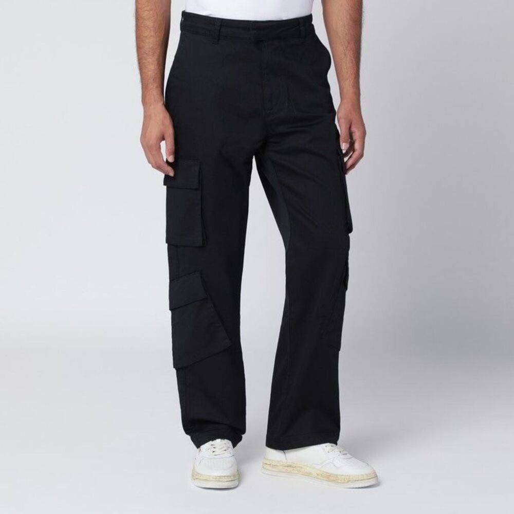 REPRESENT Men's Relaxed Fit Cargo Utility Pants Men BLACK